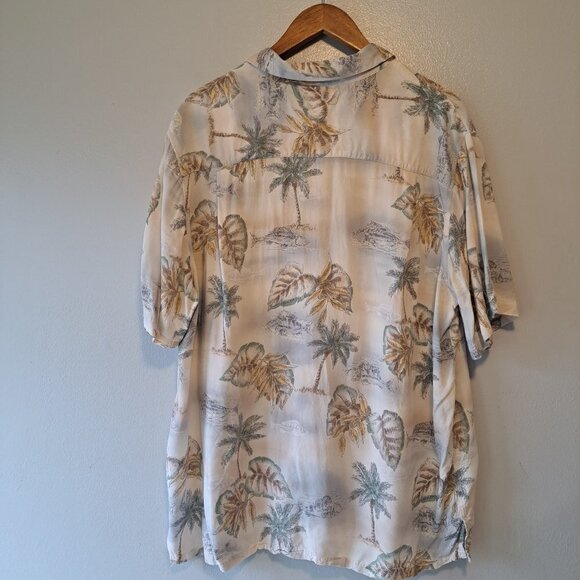 Batck Bay Mens Hawaiian Hula Aloha Shirt Size XL Floral 100% Rayon Multicolor - Picture 4 of 6